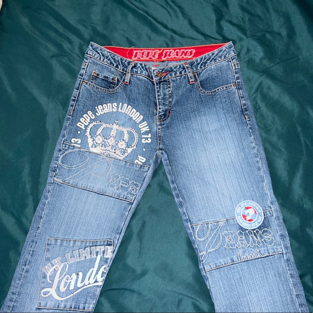 Authentic y2k PEPES Flare Jeans